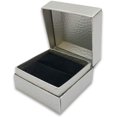thumbnail image 5 of 1 Qty - Pre-Wrapped Silver Single-Ring Jewelry Box w/ Pre-Folded matching Bow-Tie Gift Sleeve and Black Velvet Insert, 5 of 5