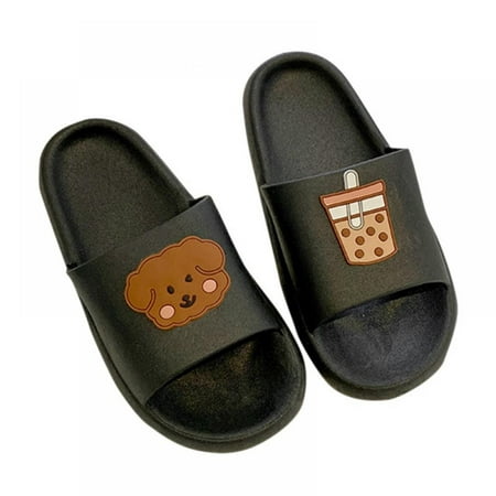 

Cute Teddy Bear Slippers for Women Platform EVA Slides Beach Sandals Bathroom Shoes Home Flip Flops Cloud Slippers