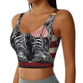 thumbnail image 2 of Yiaed Veterans Day1 Print Ladies Waistcoat Women Sports Vest Vest Sports Women Sports Top Yoga Vest for Women-XX-Large, 2 of 8