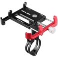 thumbnail image 1 of Bicycle & Motorcycle Phone Mount - Aluminum Bike Phone Holder with 360°Rotation Adjustable Handlebar Phone Holder Compatible with iPhone XS XR 8 Plus,Compatible with Samsung S9 (BLACK-RED), 1 of 5