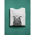 thumbnail image 3 of Owl Clever Design. Sweatshirt Men -Image by Shutterstock, Male 4X-Large, 3 of 4