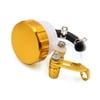Gold Tone Universal Motorcycle Front Brake Clutch Reservoir Tank Fluid Oil Cup