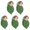 Green, variant on Hieromout 5pcs Miniature Figurines Set for Bonsai Crafts, Flower Pot Decorations, Landscape Accessories in Green