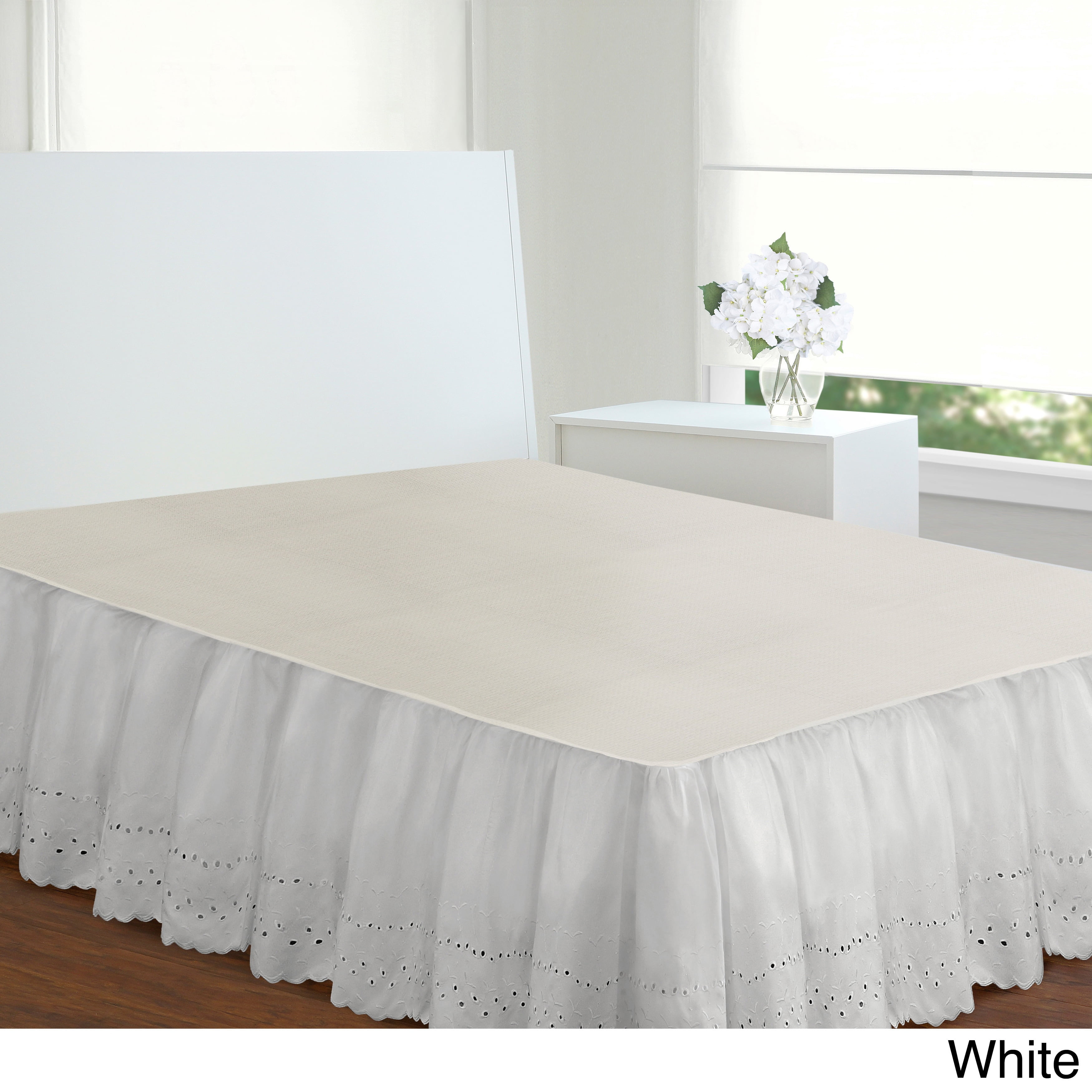 Fresh Ideas Ruffles Eyelet Collection Bed Skirts And Shams Sold Fresh Ideas Ruffles Eyelet Collection Bed Skirts And Shams Sold Separately Com