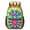 Red and Yellow, variant on Red and Green Tie Dye Pattern 17" School Backpacks for Teens,Waterproof Oxford Fabric,S-Shape Padded Straps for School,Travel,Hiking,Camping
