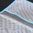 thumbnail image 4 of Organizador de baño de secado rápido con 6 bolsillos colgantes de malla para ducha, accesorios de baño que ahorran espacio, con un solo gancho (azul cielo), 4 of 5