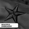 thumbnail image 3 of G128 2 Pack: American USA All Black Flag | 2x3 Ft | ToughWeave Series Embroidered 210D Polyester | Embroidered Stars, Sewn Stripes, Indoor/Outdoor, Vibrant Colors, Brass Grommets, 3 of 8