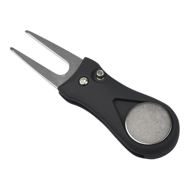 Bangcool Golf Divot Tool Foldable Pop up Button Divot Repair Tool Magnetic Ball Marker