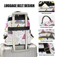 thumbnail image 3 of FORMRS Mini Backpack Purse for Women Travel Daypack Casual Shoulder Bag, Pink Simple Shapes, 3 of 7
