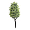 thumbnail image 4 of Árbol artificial, vegetación, accesorios de jardín de hadas con estaca, planta falsa, imitación Verde, 4 of 9