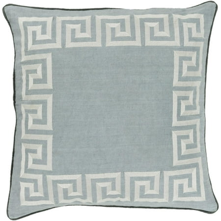 20 Pastel Blue White And Teal Blue Linen Decorative Throw Pillow