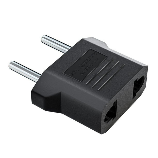 Convertidor adaptador de enchufe de EE. UU. A la UE retardante de llama ABS protección múltiple para el hogar