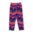 thumbnail image 4 of Balery Retro Palms print Women's Pajama Pants,Ultra Lightweight Pjs,Lounge Pant-X-Large, 4 of 9