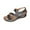 Black, variant on Summer Sandals for Women 2025 Arch Support Wedge Open Toe Ankle Strap Slippers Summer Casual Women Beach Fashion Lazy Shoes