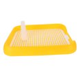 thumbnail image 4 of Moluckfu Entrenador De Para Perro Estable Con De Rejilla Y Material Plástico Resistente Amarillo, 4 of 7