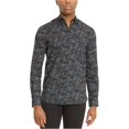 thumbnail image 2 of Camisa Abotonada Kenneth Cole Con Estampado Múltiple Para Hombre Color Negro Grande, 2 of 2