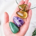 thumbnail image 3 of Granjero Gordo 2 piezas de piedra cruda de color mixto con forma de gota de agua de cristal natural de 3-5 cm, piedra decorativa para el hogar con forma de gota de agua, 3 of 4