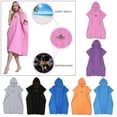 thumbnail image 4 of QccHieUs Surf Poncho Changing Robe, Adult Fast Dry Microfiber Wetsuit Changing Towel, Lightweight Hooded Rope for Surfing Beach Swim Water Sports Pink, 4 of 9