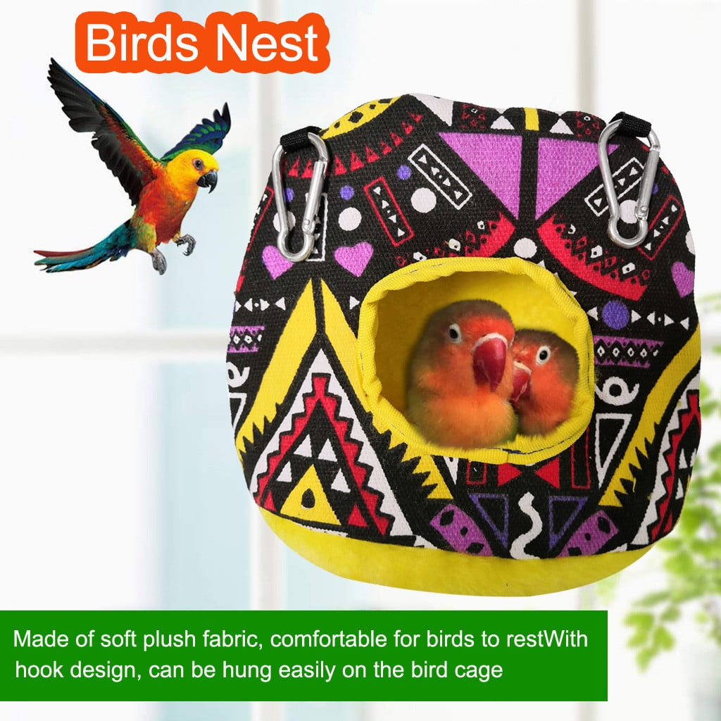 Bird Tent Plush Folk Warm Hanging For Cage Sleeping Bed Parrot Cave Walmart Com Walmart Com