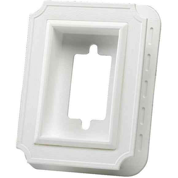 Boîte Électrique Encastrée Blanche Bloc de Revêtement Festonné