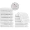 thumbnail image 4 of White Classic Luxury Cotton Washcloths - Large 13x13" Hotel Style Face Towel, Bathroom White Face Cloth, Value 12 Items Set Multipurpose Wash Cloth | White, 12 Pack, 4 of 8
