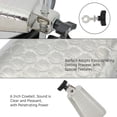 thumbnail image 4 of Graflsoa 6-Inch Electroplated Steel Alloy Cowbell with Dotting Finish, Silver Percussion Instrument for Clear, Resonant Sound, 4 of 7