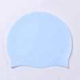 thumbnail image 2 of Unisex Silicone Swim Cap for Long Hair - Soft Elastic Waterproof Swimming Hat, Durable Latex-Free Pool Cap for Women & Men with Thick Curly Hair, Dreadlocks & Braids Sky Blue, 2 of 8