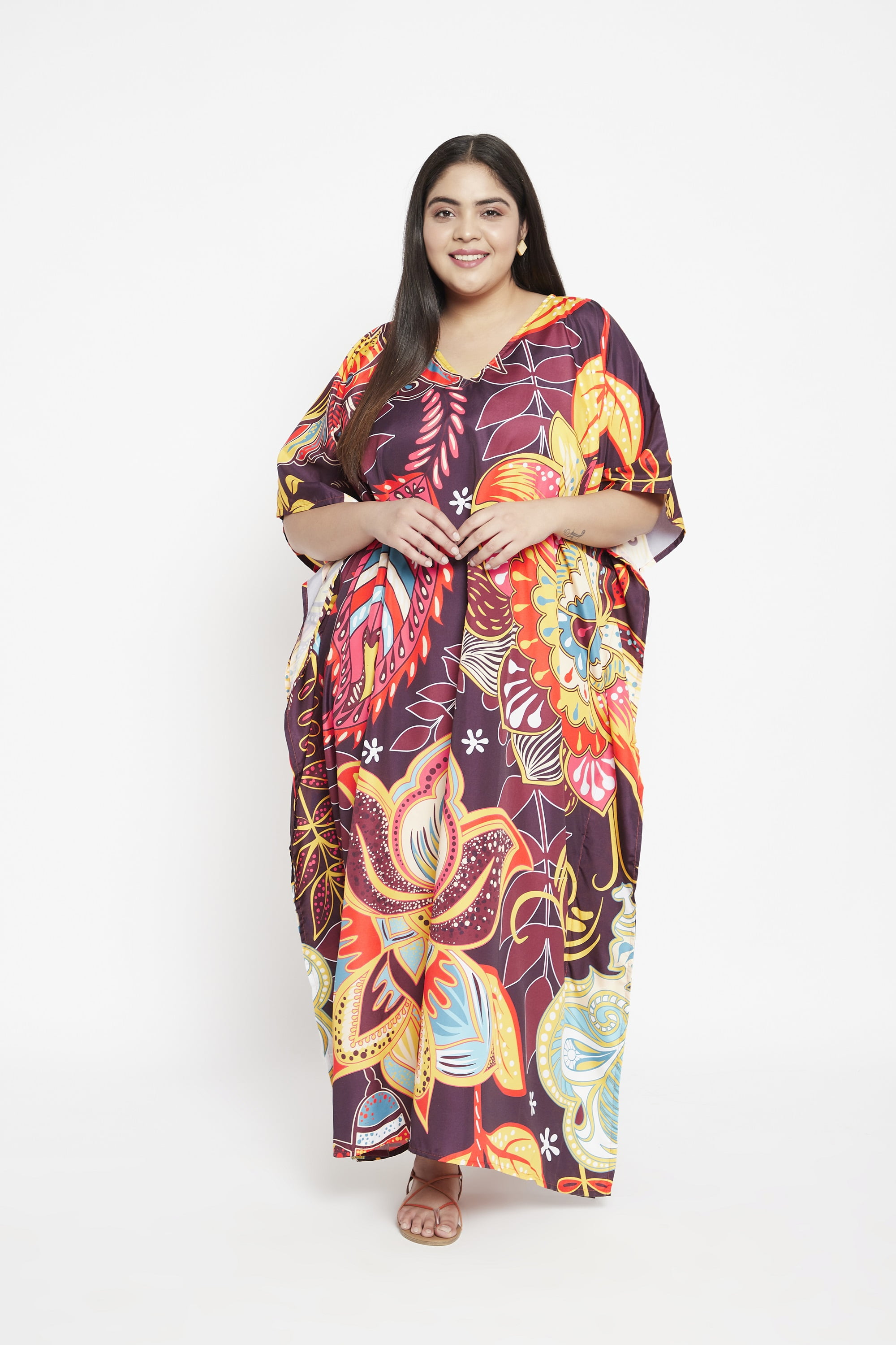 Oussum Women Plus Size Kaftans Dress Maxi Caftan Dresses Online -