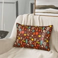 thumbnail image 6 of KLL Retro Coffee Pattern Silk Pillowcase for Hair and Skin Standard Size 20"X 30" Soft Breathable Pillow Covers for Sleeping, 6 of 7