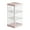 Triple Layer Pink, variant on Shoreew Transparent Cosmetic Storage Box Breathable Moisture-Proof U-shaped Rotatable Organizer Multi-layer Beauty Egg Storage Shelf