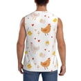 thumbnail image 4 of Daiia Funny Chicken Printed Men's Tank Tops,Casual Soft Sleeveless Gym Muscle Shirts Bodybuilding Tee-X-Large, 4 of 8