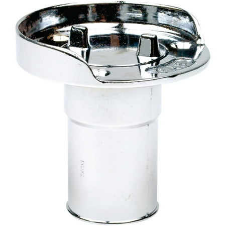 Cp Chrome Laboratory Deck - Seachoice Chrome Plated Zinc Gas Deck Fill With Cap (Beaded Chain Tether) For 1-1/2