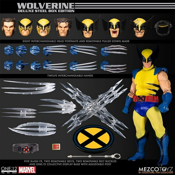 Original Mezco Toyz Marvel Wolverine One: 12 Collective Deluxe Steel Box  Edition Action Figure Collection Jouet Cadeau D'anniversaire 