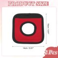 thumbnail image 2 of Uxcell Luggage Handle Wrap for Suitcase 2 Pcs Bright Color Neoprene Comfort Soft Handle Covers Red, 2 of 6