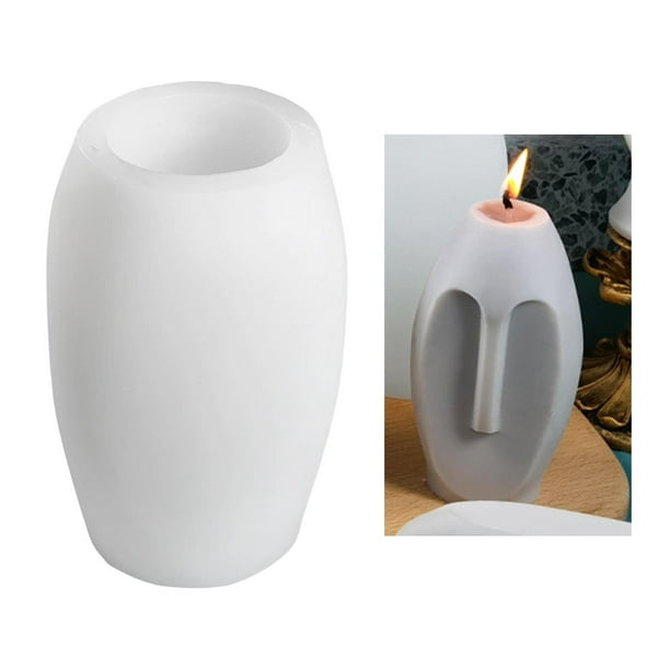 Molde de Vela de Silicona, Molde Abstracto de La Cara Humana para Vela, Jabón, Artesanía de Arte de Resina Hecha a Mano, de Bricolaje Mujeres 7.2x6.3x11.9cm Baoblaze Moldes para hacer velas
