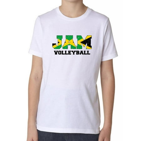 Jamica Volleyball - Olympic Games - Rio - Flag Boy's Cotton Youth T-Shirt