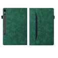 thumbnail image 3 of For Samsung Galaxy Tab S10 Plus 2024/S9 Plus 2023/S8 Plus 2022/S7 FE 2021/S7 Plus 2020 12.4 Inch, Premium PU Leather Business Folio Stand Cover/Outside Pocket/Card Slots Case with S Pen Slot,Green, 3 of 8
