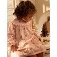thumbnail image 6 of Modern Moments by Gerber Toddler Girl Christmas Ruffle Yoke Nightgown, Sizes 12 Months - 5T, 6 of 15