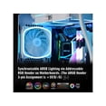 thumbnail image 2 of Enermax SquA 120mm Dual Light Loop RGB LED PWN Case Fan, Addressable RGB Sync Via Motherboard, Plug & Play - Single Pack - White, UCSQARGB12P-W-SG, 2 of 9