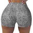 thumbnail image 2 of Fotbe Black Leopard Shorts Sin Costuras – Shorts Deportivos de Cintura Alta para Mujer, Elásticos para Gimnasio, Yoga, Running o Ciclismo-Large, 2 of 8