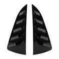 thumbnail image 3 of Cubierta protectora de persiana de ventana lateral, elegante, resistente, embellecedor de persianas triangulares para Mk5 6R 6C, negro brillante, 1 par, 3 of 8