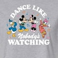 thumbnail image 3 of Disney - Mickey & Friends - Donald Duck, Minnie, Mickey, & Daisy - Dance Like Nobody's Watching - Juniors Cropped Cotton Blend T-Shirt, 3 of 5