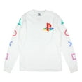 thumbnail image 3 of PlayStation Men's Console Controller Button Icons Adult Long Sleeve T-Shirt, 3 of 8