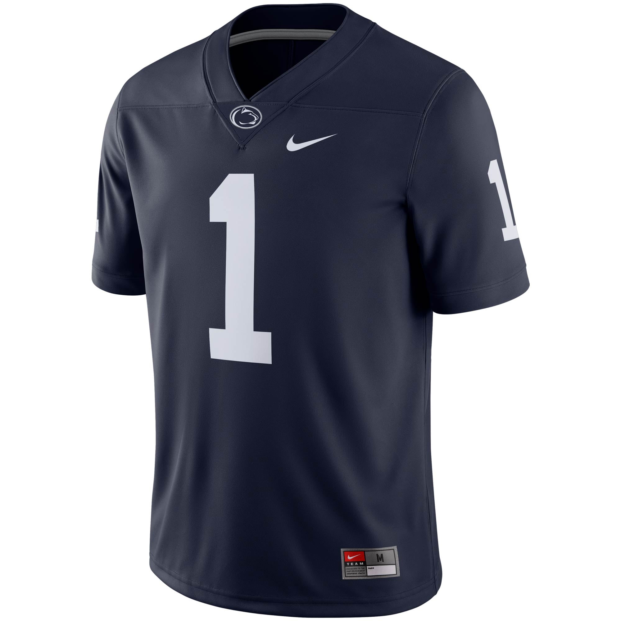 Men s Nike 1 Navy Penn State Nittany Lions Team Game Jersey