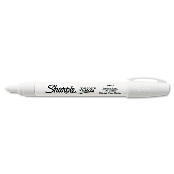 Sanford Permanent Paint Markers, Medium Bullet Tip, White
