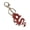 Red, variant on Fashionable Alloy Keychain Handmade Chinese Dragon Keyring Crystal Keyrings Pendant Versatile Phone Accessory
