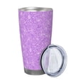 thumbnail image 2 of Rateoe Lilac Glittering Printed Car Guy Gifts for Men Women Tumbler - 20oz/590ml Double Wall Vacuum Insulated Stainless Steel Travel Tumbler Cups with Lid & Straw-Without Straw, 2 of 8