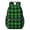 Green and Black, variant on Red and White Checkered Pattern 17" School Backpacks for Teens,Waterproof Oxford Fabric,S-Shape Padded Straps for School,Travel,Hiking,Camping
