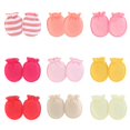 thumbnail image 3 of XIMIN Baby 9 Pack Multicolored Mittens for Newborn Boys and Girls No Scratch Organic Cotton Solid Color Mittens Elastic Wrist Soft Breathable Gloves, 3 of 3
