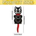 thumbnail image 3 of Wagging Tail Cat Wall Clock Style, Decor Clock Cute Cat Shaped,Quartz Clock Perfect For Children's Room Decoration + Precise Timekeeping(Please Bring 2 AA Batteries), 3 of 6